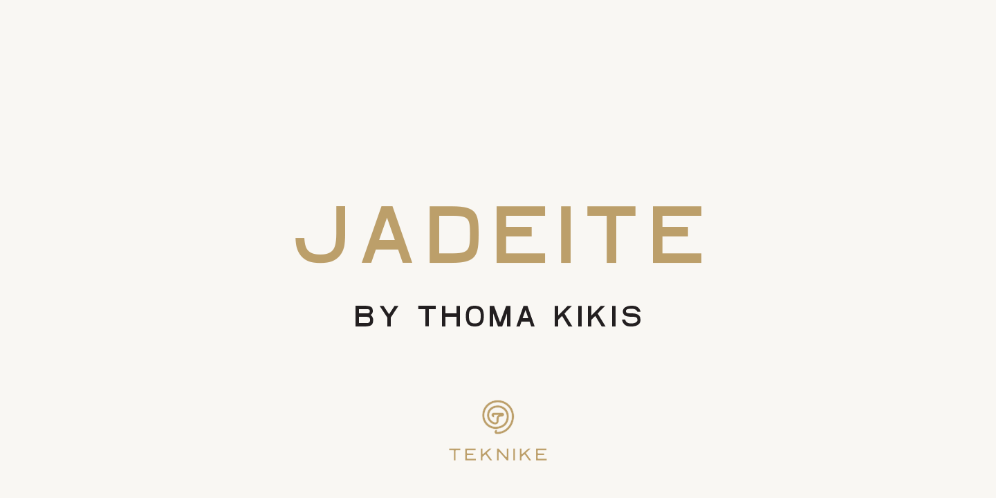 Пример шрифта Jadeite